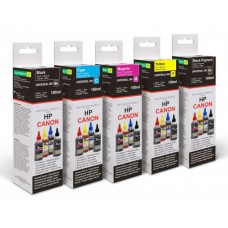Чернила универсальные для HP, Canon, Lexmark, (Revcol), Cyan, Dye, 100мл. картонная упаковка
