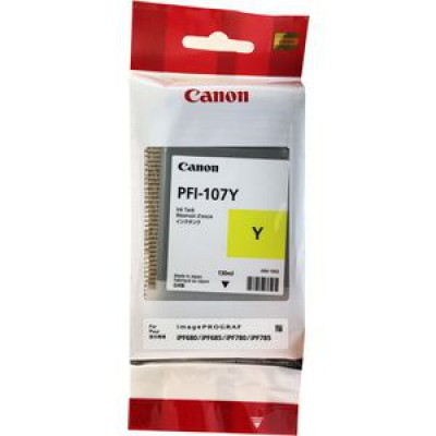 Картридж Canon PFI-107Y - iPF680/685/780/785 жёлтый (130 мл.)