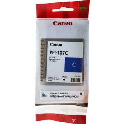 Картридж Canon PFI-107C - iPF680/685/780/785 синий (130 мл.)